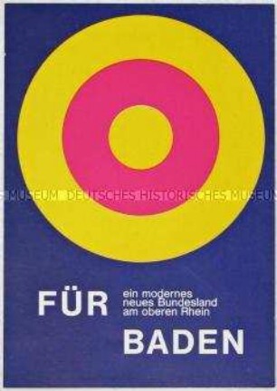 Postkarte zur Volksabstimmung über ein eigenständiges Bundesland Baden im Juni 1970, rückseitig Terminplan der Fußball-WM in Mexico