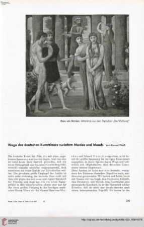 49: Wege des deutschen Kunstsinnes zwischen Marées und Munch
