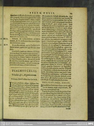 Psalmus CXLIII
