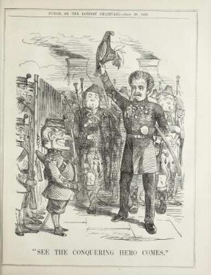 "See the conquering hero comes"