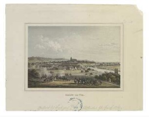 Ulm von Südwesten. Um 1857