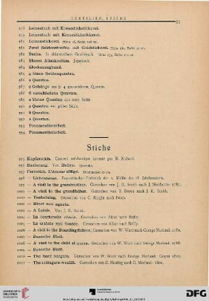 Stiche (Nr. 995-1018)