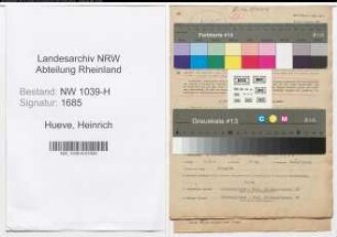 Entnazifizierung Heinrich Hueve , geb. 05.11.1909 (Haendler)