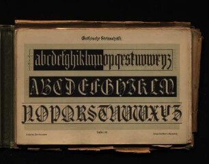 Gothische Steinschrift - Tafel 30