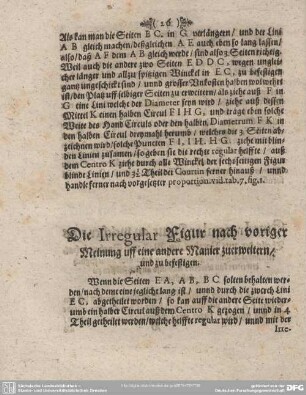 Die Irregular Figur nach voriger Meinung uff eine andere Manier zuerweitern/und zu befestigen.