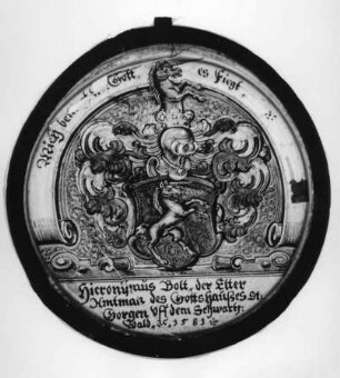Wappenscheibe des Hieronymus Bolt