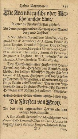 Die Fürsten von Croy