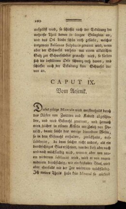 Caput IX. Vom Arsenik.