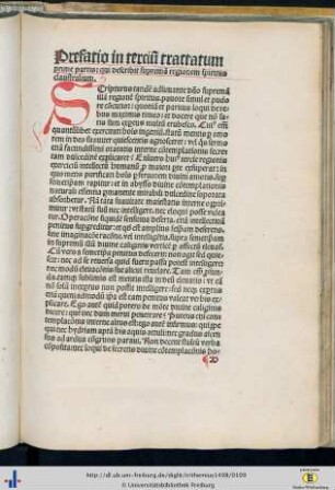 Prefatio in tertium tractatum…