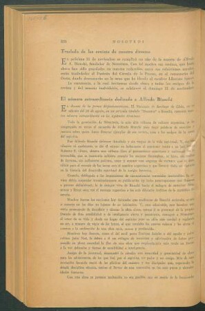 El número extraordinario dedicado a Alfredo Bianchi