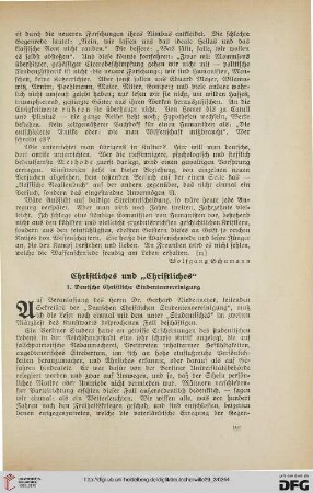 29: Christliches und "Christliches"