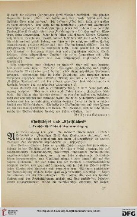29: Christliches und "Christliches"