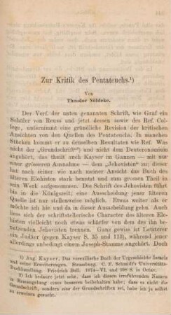 343-355 Zur Kritik des Pentateuchs