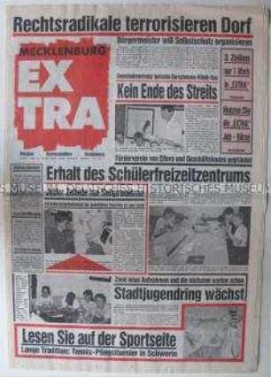 Wochenzeitung "Mecklenburg Extra" für die Region Wismar-Grevesmühlen-Schönberg