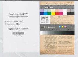 Entnazifizierung Richard Schoenlebe, geb. 19.07.1907 (Verw.Beamter)