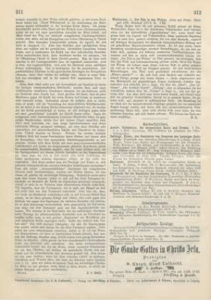 312 [Rezension] Weitbrecht, Gottlieb, Der Fels in den Wellen
