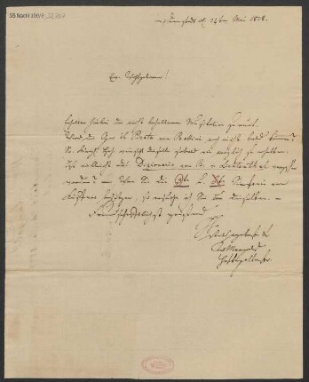Brief an B. Schott's Söhne : 24.05.1828