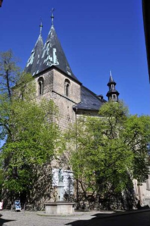 Quedlinburg - Blasiikirche : Die Blasiikirche, aufgenommen am 16. April 2014 in Quedlinburg. Foto Uwe Gerig