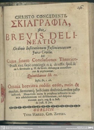 Skiagraphia, sive brevis delineatio