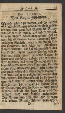 Das IX. Capitel. Von Augen-Zuständen