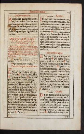 Ordo Ad Faciendam Aquam benedictam.