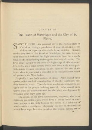 Chapter III. - The island of Martinique and the city of St. Pierre.