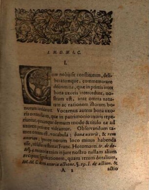 Diss. iur. de discrimine bonorum uxoris