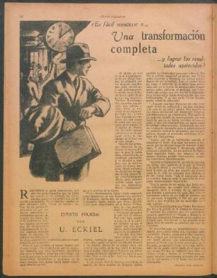 Una transformación completa : Cuento policial por U. Eckiel