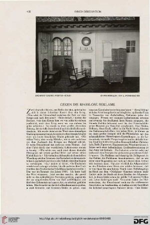 27: Gegen die masslose Reklame