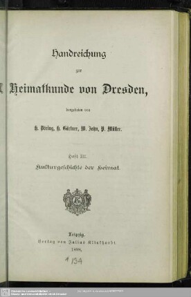 3: Kulturgeschichte der Heimat