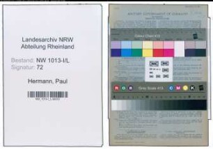 Entnazifizierung Paul Hermann , geb. 26.07.1900 (Maschinenschlosser)