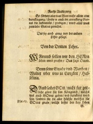 Von der Dritten Lehre.