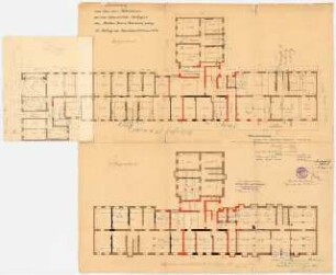 Wohnhäuser Berlin-Tempelhof: Alt-Tempelhof/Stolbergstraße: Grundriss KG, EG, 1:100