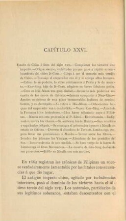Capítulo XXVI. Estado de China á fines del siglo XVII. - ...
