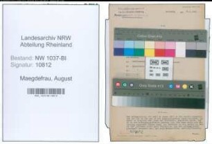 Entnazifizierung August Maegdefrau , geb. 29.07.1894 (Versandleiter)