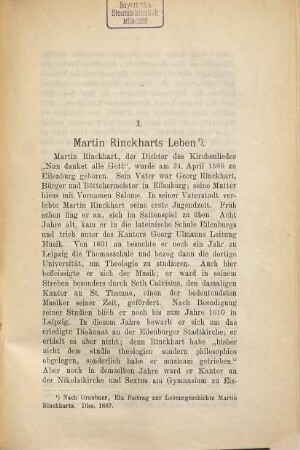 Martin Rinckhart als Dramatiker