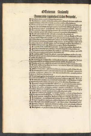 Annotatio capitulorum Libri Secundi.