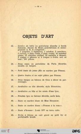 Objets d'art
