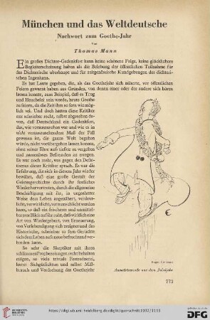 12: München und das Weltdeutsche : Nachwort zum Goethe-Jahr