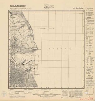 1477 (alte Nr.: 275) Gotenhafen, Topographische Karte 1:25000 (4cm - Karte)