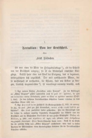 331-361 Tertullian: Von der Keuschheit