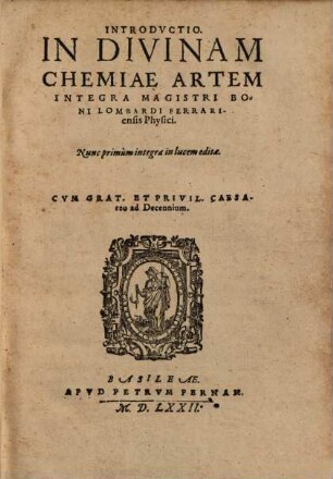 Introductio in divinam Chemiae artem