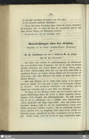 Untersuchungen über den Hopfen : ausgeführt an der landw. Versuchs-Station Memmingen