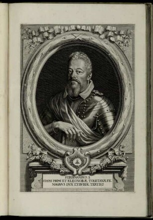 Ferdiandus. I. Cosmi Primi Et Eleonoræ Toletanæ Fil: Magnus Dux Etruriæ Tertius