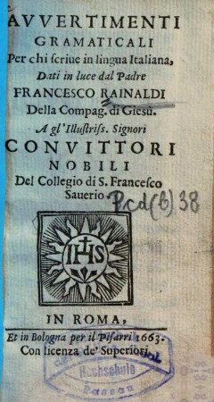 Avvertimenti gramaticali per chi scrive in lingua italiana