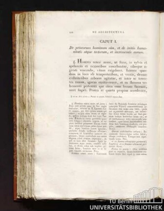 Caput I. De priscorum hominum vita, et de initiis humanitatis atque tectorum, et incrementis eorum