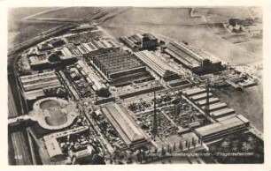 Leipzig: Ausstellungsgelände ; Fliegeraufnahme