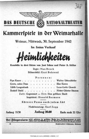 Heimlichkeiten