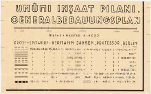Gesamtbebauungsplan Ankara: Bebauungsplan 1:4000