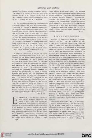 Reviews and notices
